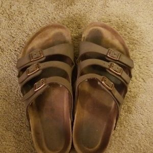 Brown women's birkenstock